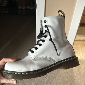 DR Martens 1460 Smooth Leather Boots in White